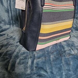Kate Spade Multicolor Striped Hobo Bag